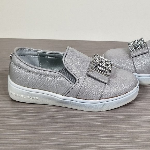 Michael Kors Michelle Slip-On Sneaker, Girls Size (Toddler 2-4 yrs) Size 10 / 27 - Picture 7 of 10